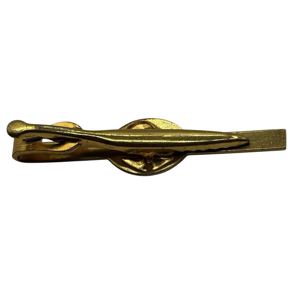 USMC Marine Corps Tie Bar Clip Swank Eagle Anchor Globe Gold Tone Military‎ VTG - Picture 8 of 10